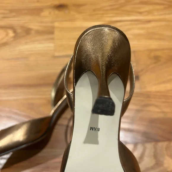 Karen Scott Bronze Sling Back Heels 👠 - Picture 7 of 7